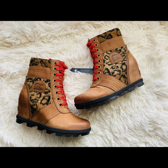 Snow Sorel Cheetah Boots Sorel Youth Black Waterproof/Insulated Winter/Snow/Ski Boots Faux